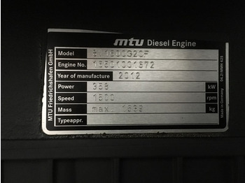 Máquina de construção nuevo MTU 8V1600 G20F NEW: foto 3