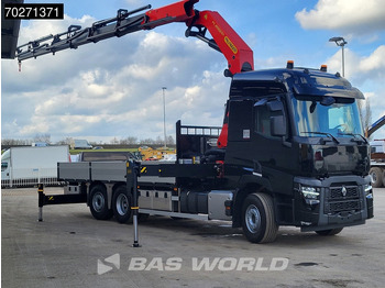 Camião de caixa aberta/ Plataforma, Caminhão grua nuevo Renault C 480 6X2 NEW! Palfinger PK41002 EH Crane Kran ACC Euro 6: foto 3