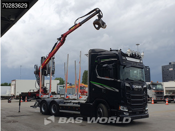 Locação de Scania S650 S 6X4 Tajfun LIV100K Kran Holztransport Retarder 3-Pedals Euro 6 Scania S650 S 6X4 Tajfun LIV100K Kran Holztransport Retarder 3-Pedals Euro 6: foto 3