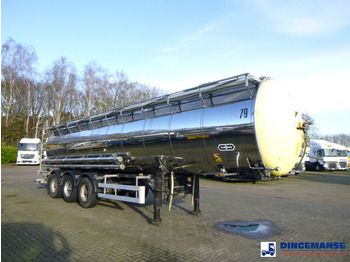 Reboque tanque Van Hool Chemical tank inox 30 m3 / 3 comp: foto 2
