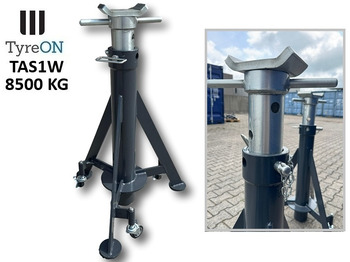 Equipamento de armazém TAS1W8.5T  axle support 900-1500 mm mobile - 3 suspended castors wheels - Integrated coil spring: foto 3