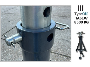 Equipamento de armazém TAS1W8.5T  axle support 900-1500 mm mobile - 3 suspended castors wheels - Integrated coil spring: foto 5