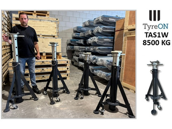 Equipamento de armazém TAS1W8.5T  axle support 900-1500 mm mobile - 3 suspended castors wheels - Integrated coil spring: foto 4