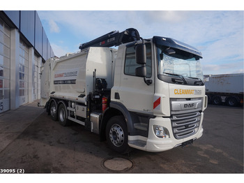 Caminhão de lixo DAF FAN CF 340 Hiab 21 Tonmeter laadkraan: foto 4
