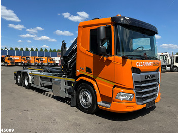 Caminhão polibenne, Caminhão grua DAF FAN XD 450 Euro 6 HMF 23 Tonmeter laadkraan: foto 3