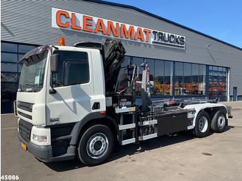 Caminhão polibenne, Caminhão grua DAF FAS 85 CF 340 Manual Hiab 12 Tonmeter laadkraan: foto 2