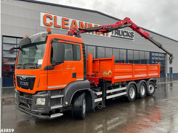 Caminhão basculante, Caminhão grua MAN TGS 35.400 8x4 Euro 6 Palfinger 17 Tonmeter Z-kraan: foto 2