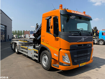 Caminhão polibenne, Caminhão grua Volvo FM 430 HMF 23 Tonmeter laadkraan Welvaarts laadkraan weegsysteem: foto 3
