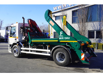 Caminhão multibenne, Caminhão grua DAF LF 18.310 E6 / Skip loader Fornal NKR 130V / HDS HMF 735 K2 / Manual gearbox: foto 5