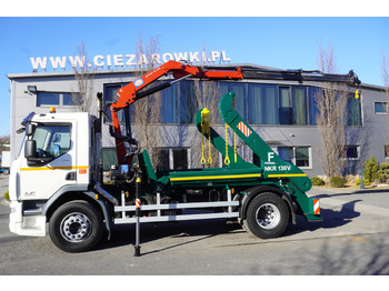 Caminhão multibenne, Caminhão grua DAF LF 18.310 E6 / Skip loader Fornal NKR 130V / HDS HMF 735 K2 / Manual gearbox: foto 4