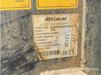 Dumper MECALAC