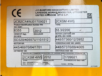 Retroescavadeira JCB 2CX SM 4WS (4003): foto 3