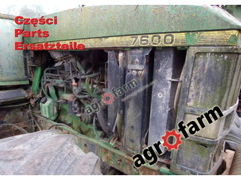 Peça de reposição John Deere 7600 części,  skrzynia biegów, silnik: foto 2