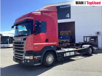 Caminhão transportador de contêineres/ Caixa móvel SCANIA R 410