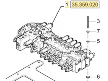 Válvula hidráulica CASE