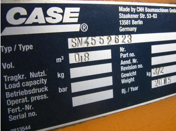 Balde para carregadeiras nuevo Case 4552623: foto 3