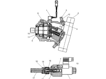 Motor hidráulico CASE