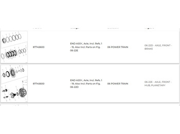 Eixo e peças de Máquina de construção nuevo Case 87745600: foto 2