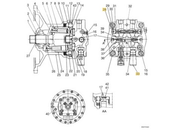 Motor de giro NEW HOLLAND
