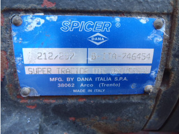 Eixo dianteiro de Máquina de construção Spicer Dana 212/297: foto 4