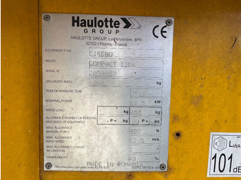 Plataforma de Tijera/ Plataforma de tesoura Haulotte Compact 12 DX: foto 3