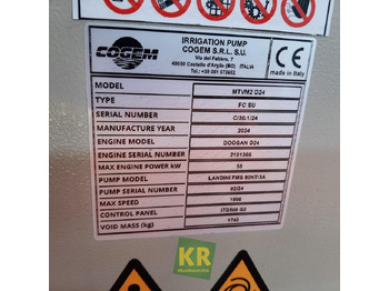 Equipamento para irrigação nuevo Cogem D24 FMS80/3 motorpompset: foto 2 Equipamento para irrigação nuevo Cogem D24 FMS80/3 motorpompset: foto 2