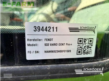 Trator Fendt 933 vario gen7 profi plus ProfiPlus: foto 4