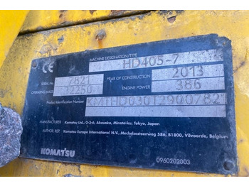 Locação de Komatsu HD405-7 Komatsu HD405-7: foto 3 Locação de Komatsu HD405-7 Komatsu HD405-7: foto 3