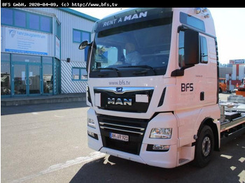 Caminhão transportador de contêineres/ Caixa móvel MAN TGX 26.510