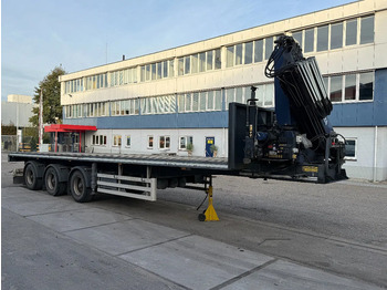 Semi-reboque plataforma/ Caixa aberta TURBO'S HOET 3 AXLE + AMCO-VEBA V929 6S CRANE + REMOTE: foto 2 Semi-reboque plataforma/ Caixa aberta TURBO'S HOET 3 AXLE + AMCO-VEBA V929 6S CRANE + REMOTE: foto 2