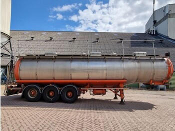 Semirreboque tanque Burg Chemical - INOX - RVS - 31 m3 - 3 Comp.: foto 5