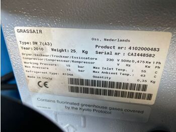 Compressor de ar Grassair DW 7 Luchtdroger, 1200 L / min. 15 Bar Air Dryer: foto 3