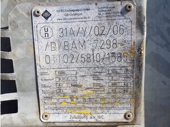 Depósito de armazenamento OTTO 1000 liter dieseltank IBC Gegalvaniseerd as New !: foto 4