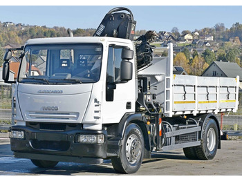 Caminhão basculante, Caminhão grua Iveco Eurocargo 180E28 *HIAB 122 B-2 DUO* TOPZUSTAND: foto 4