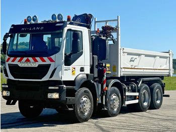 Caminhão grua Iveco TRAKKER 450 * FASSI F215A.0.22 + FUNK / 8x4 *TOP: foto 5