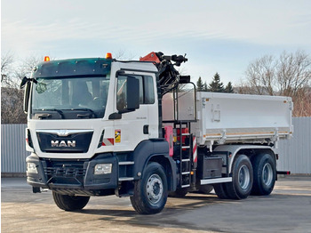 Caminhão basculante, Caminhão grua MAN TGS 26.400 * PALFINGER PK 16001 K + FUNK * 6x4: foto 4 Caminhão basculante, Caminhão grua MAN TGS 26.400 * PALFINGER PK 16001 K + FUNK * 6x4: foto 4