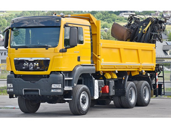 Caminhão grua, Caminhão basculante MAN TGS 33.480*KIPPER 5,10m * EPSILON E165Z76* 6x6: foto 5
