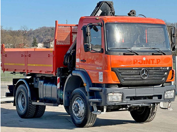 Caminhão basculante, Caminhão grua Mercedes-Benz AXOR 1829 * HIAB 1111 HIDUO + FUNK * TOP * 4x4: foto 3