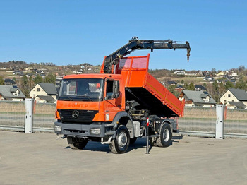 Caminhão basculante, Caminhão grua Mercedes-Benz AXOR 1829 * HIAB 1111 HIDUO + FUNK * TOP * 4x4: foto 2
