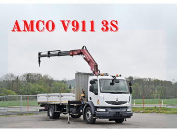 Locação de Renault MIDLUM 220 DXI *PRITSCHE 7,35m * KRAN + FUNK  Renault MIDLUM 220 DXI *PRITSCHE 7,35m * KRAN + FUNK: foto 1