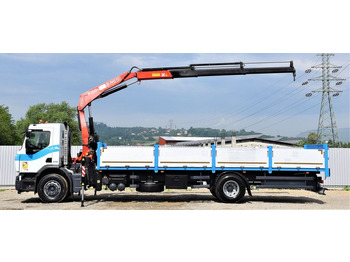 Caminhão grua, Camião de caixa aberta/ Plataforma Renault Premium 320 DXI* FASSI F130AC.23 * FUNK: foto 5