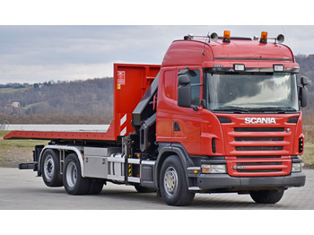 Caminhão polibenne, Caminhão grua Scania G 400 * Abschleppwagen 6,40m* KRAN + FUNK * TOP: foto 3