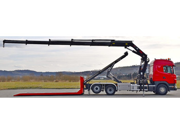 Caminhão polibenne, Caminhão grua Scania G 400 * Abschleppwagen 6,40m* KRAN + FUNK * TOP: foto 5