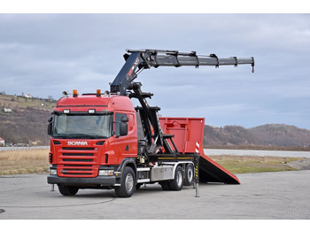 Caminhão polibenne, Caminhão grua Scania G 400 * Abschleppwagen 6,40m* KRAN + FUNK * TOP: foto 2