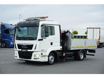 Camião de caixa aberta/ Plataforma, Caminhão grua MAN TGL / 12.250 / SKRZYNIOWY + HDS / FASSI F 65 / PILOT: foto 2 Camião de caixa aberta/ Plataforma, Caminhão grua MAN TGL / 12.250 / SKRZYNIOWY + HDS / FASSI F 65 / PILOT: foto 2