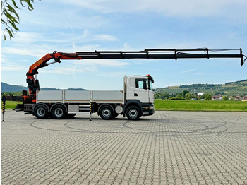 Camião de caixa aberta/ Plataforma, Caminhão grua Scania R 420 PRITSCHE 6,47 m * PK 44002/FUNK * 8x4 /TOP: foto 5