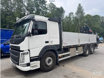 Camião de caixa aberta/ Plataforma, Caminhão grua Volvo FM500: foto 2