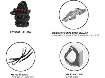 Balde de maxilas de Grua para caminhão nuevo Clamshell bucket with high capacity BV-S 1000: foto 4