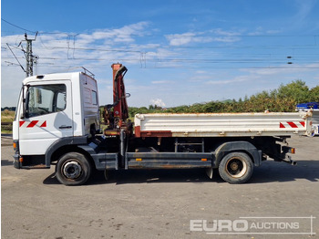 Camião de caixa aberta/ Plataforma, Caminhão grua 1999 Mercedes Atego: foto 2
