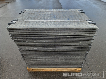 Equipamento de construção Unused Pallet of Plastic Connectable Road Plates, 1200x800x28mm, 22kg per Plate (35 of): foto 5